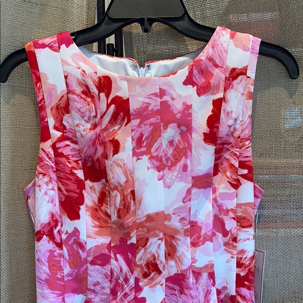 Jessica H. Floral Pink Sleeveless Dress - Picture 2 of 10